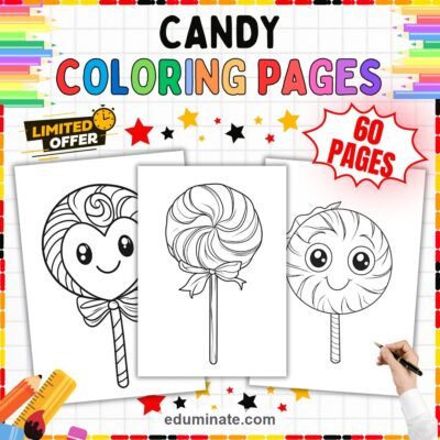 Candy Coloring Pages | Sweet Treats Lollipop Art Activities Printable Pack — resource cover