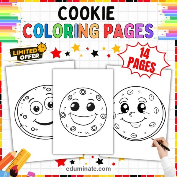 Cookie Coloring Pages | Sweet Treats Art Activity for Preschool Classrooms — resource cover