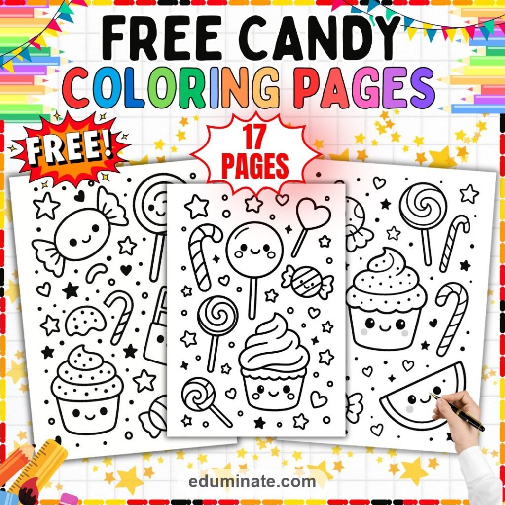 Free Candy Coloring Pages Sweet Treats Coloring Sheets Printable Activity Book