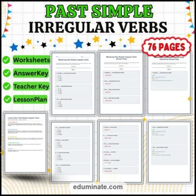 Past Simple Irregular Verbs Worksheets | Fill In Activity | Grammar Practice Set — resource cover