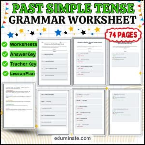 Verb Tense Worksheets Bundle | Past Simple and Present Tense Grammar Packets page 2