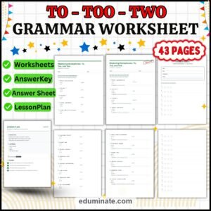 Grammar Worksheets PDF Bundle | Homophones, Questions, Contractions and More page 7