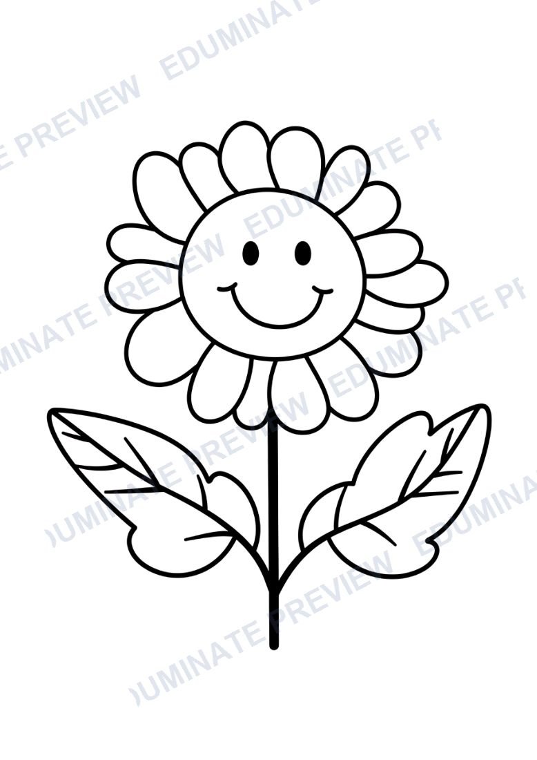 Preview sheet 2 of August Coloring Pages (80 Printable Summer Coloring Sheets)