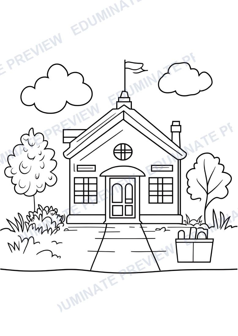 Preview sheet 3 of August Coloring Pages (80 Printable Summer Coloring Sheets)