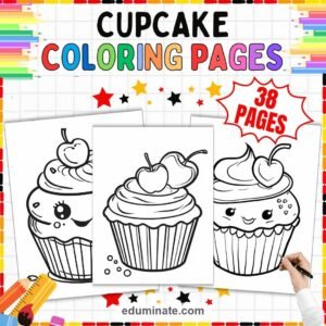 Bakery Coloring Pages Bundle | Cookies, Cupcakes and Bakery Treats page 3
