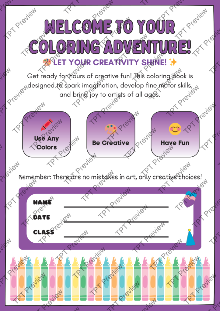Healthy Eating Coloring Pages | Kawaii Fruit and Veggie Printables | 30 Pages preview page