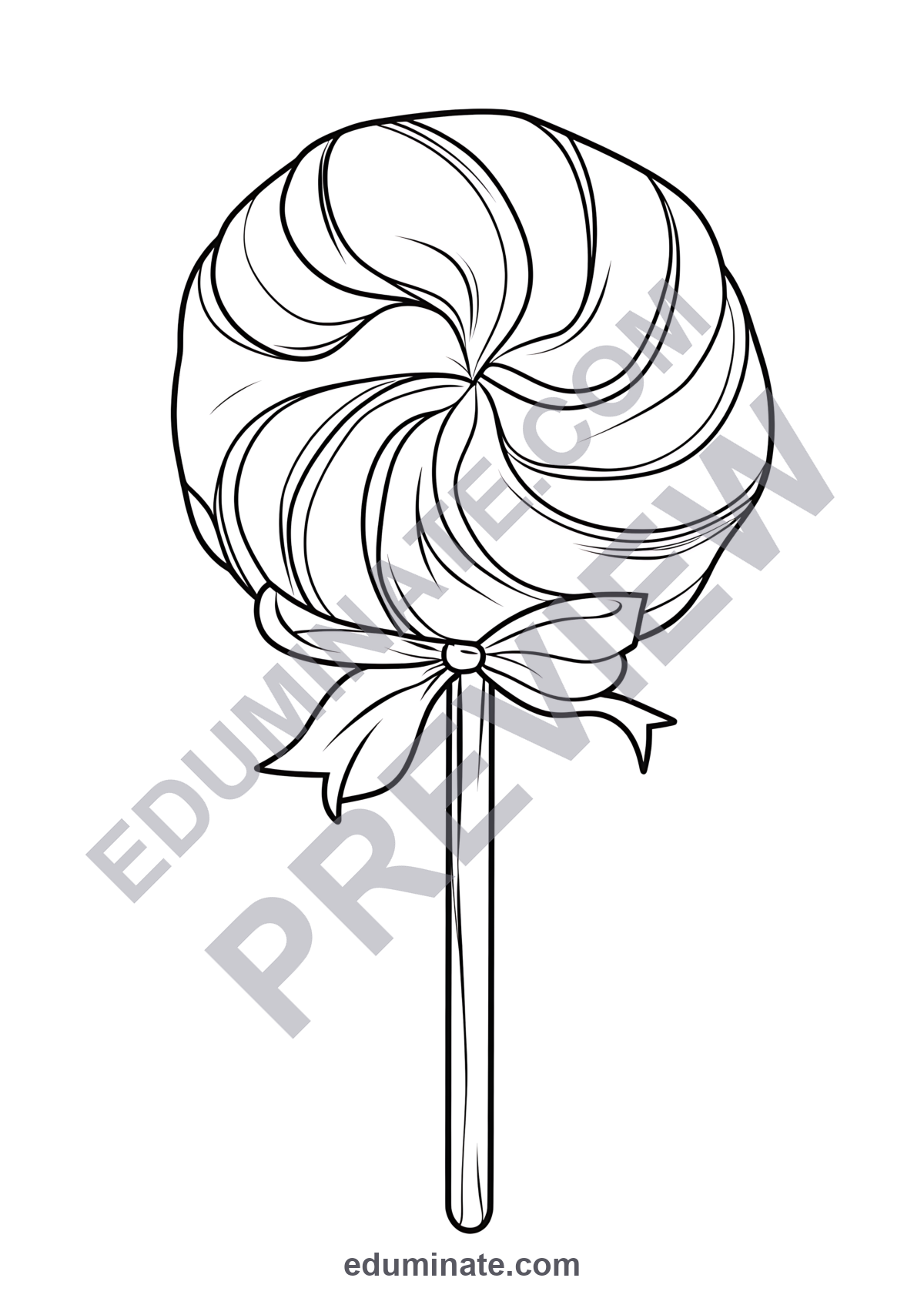 Preview sheet 2 of Candy Coloring Pages | Sweet Treats Lollipop Art Activities Printable Pack