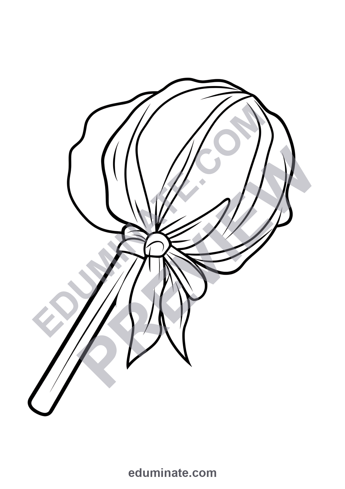 Preview sheet 5 of Candy Coloring Pages | Sweet Treats Lollipop Art Activities Printable Pack