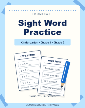 Sight Word Practice Flashcards — resource cover