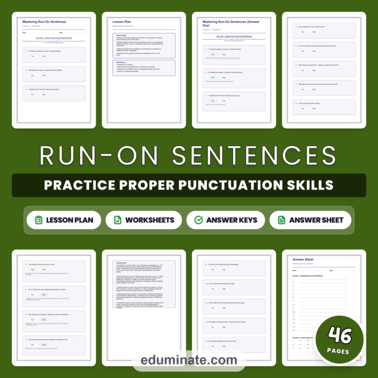 Complete Grammar Worksheets Bundle | 32 ELA Packets With Answer Keys cover 1