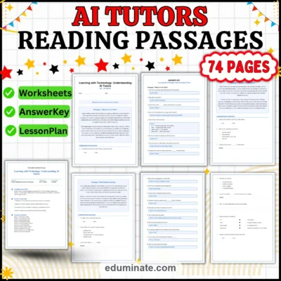 Reading Comprehension on Artificial Intelligence - AI Tutors Reading Passages — resource cover