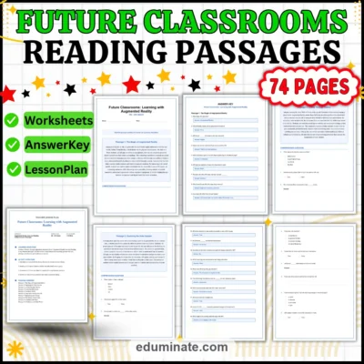 Augmented Reality Reading Comprehension - Future Classrooms 10 Reading Passages — resource cover