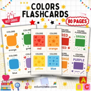 Colors and Shapes Flashcards Bundle | Printable Color and Shape Cards for Early Learners page 1