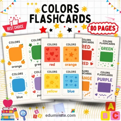 Colors Flashcards | Printable Color Flashcards for Preschool | 78 Card Pages — resource cover
