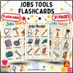 Community Helpers and Their Tools Flashcards | Jobs Tools Cards | 28 Pages cover