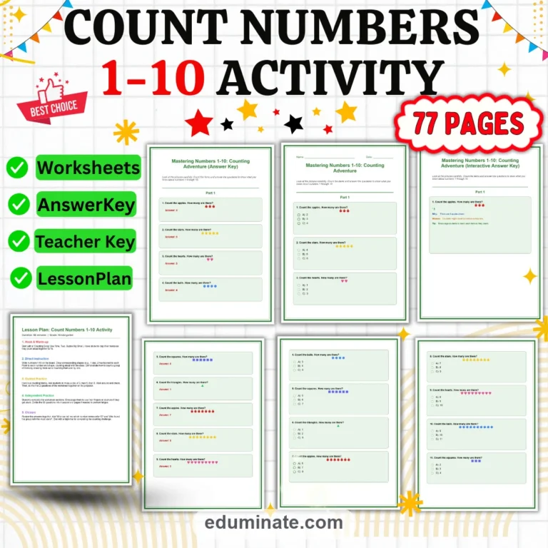 Math Mega Bundle | Worksheets, Flashcards and Math Coloring Packs cover 4