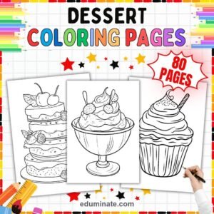 Bakery Coloring Pages Bundle | Cookies, Cupcakes and Bakery Treats page 4
