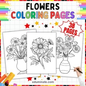 Floral Coloring Pages Bundle | Garden Blooms and Botanical Sheets page 4