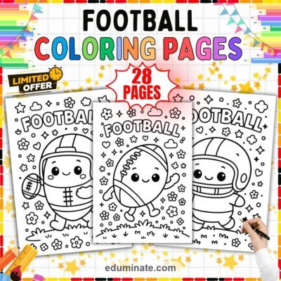 Football Helmet Coloring Pages Printable Sports Activity Sheets for Kids Fun — resource cover