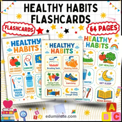 Healthy Habits Posters | Printable Healthy Habits Poster Pages | 60 Pages — resource cover