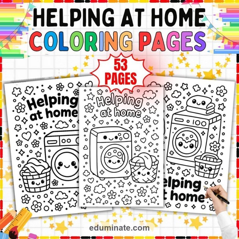 Islamic Coloring Pages Bundle | Ramadan, Kindness and Good Manners Sheets cover 5