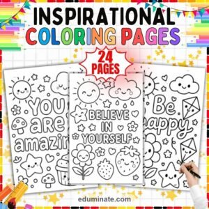 Growth Mindset Coloring Sheets Bundle | Affirmations, Quotes and Smart Cookie Sheets page 2