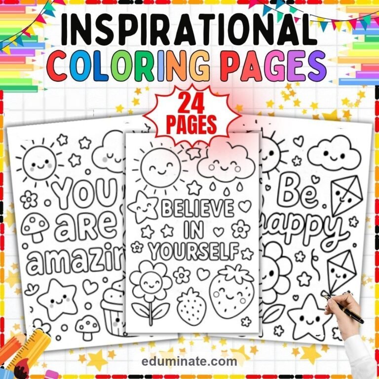 Growth Mindset Coloring Sheets Bundle | Affirmations, Quotes and Smart Cookie Sheets cover 2