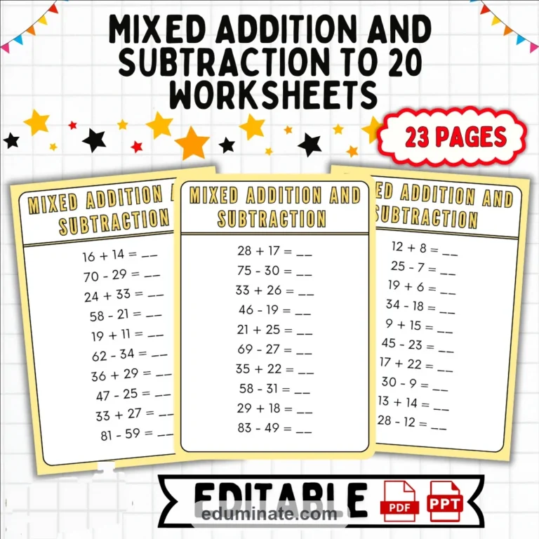Math Mega Bundle | Worksheets, Flashcards and Math Coloring Packs cover 8