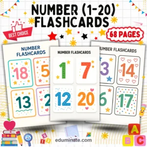 Number Flashcards Bundle | Counting Cards for Preschool and Kindergarten page 1