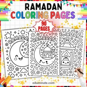 Islamic Coloring Pages Bundle | Ramadan, Kindness and Good Manners Sheets page 1