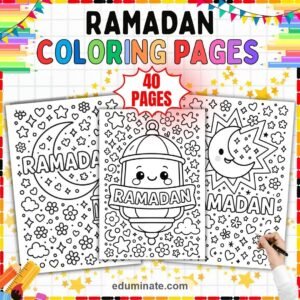 Islamic Coloring Pages Bundle | Ramadan, Kindness and Good Manners Sheets page 2