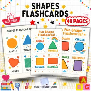 Colors and Shapes Flashcards Bundle | Printable Color and Shape Cards for Early Learners page 4