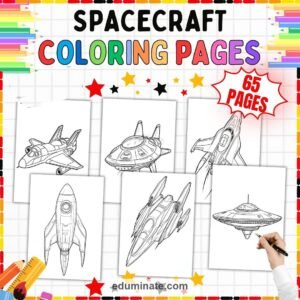Space Coloring Sheets Bundle | Planets, Stars, Sun and Moon Sheets page 3