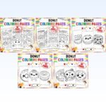 Donut Coloring Sheets Bundle | Sweet Treats and Bakery Sheets cover