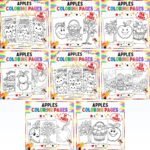 Apple Coloring Pages Bundle | Apple Trees, Baskets and Orchard Sheets cover