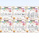 Bakery Coloring Pages Bundle | Cookies, Cupcakes and Bakery Treats cover