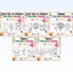 Spring Coloring Sheets Bundle | Spring Time, March and Garden Sheets cover