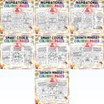 Growth Mindset Coloring Sheets Bundle | Affirmations, Quotes and Smart Cookie Sheets cover