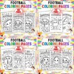 Football Coloring Sheets Bundle | Helmets, Game Day and Touchdown Sheets cover