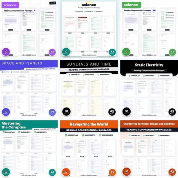 Science Worksheets Bundle | Elementary Science Passages for Grades 2 to 4 — resource cover