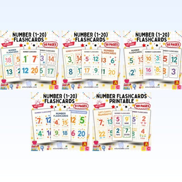 Number Flashcards Bundle | Counting Cards for Preschool and Kindergarten — resource cover