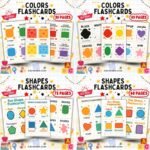 Colors and Shapes Flashcards Bundle | Printable Color and Shape Cards for Early Learners cover