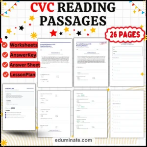 1st Grade Worksheets Bundle | Reading, Phonics, Math and Grammar Packs page 4