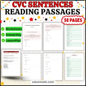 1st Grade Worksheets Bundle | Reading, Phonics, Math and Grammar Packs page 5