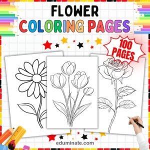 Floral Coloring Pages Bundle | Garden Blooms and Botanical Sheets page 2