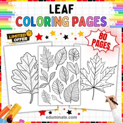 Leaf Coloring Pages Fall Autumn Foliage Sheets 80 Cute Printable Activities — resource cover