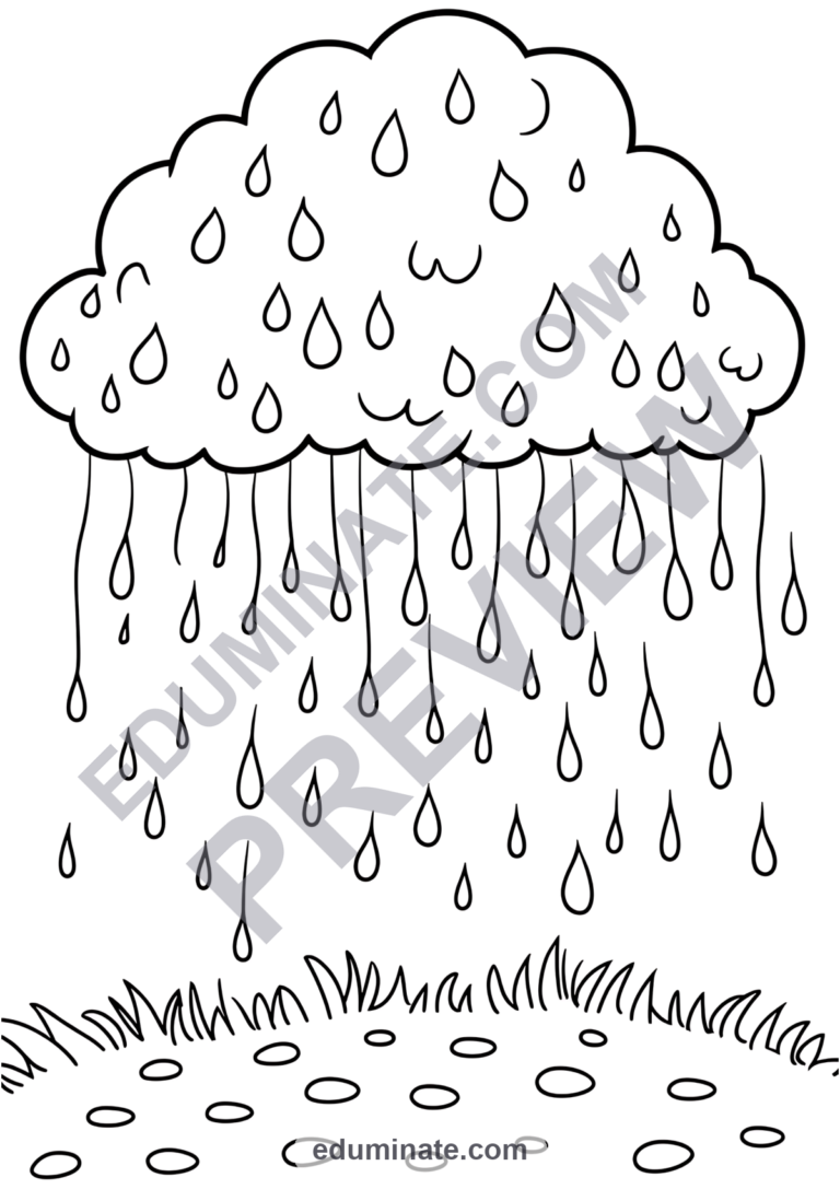 Printable Weather Coloring Pages Daily Forecast Activity Pack for Kids Fun sample page 1