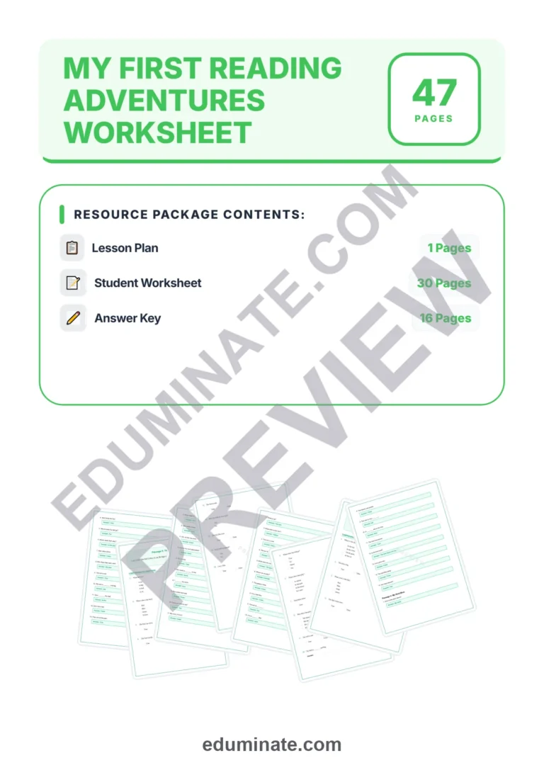 Kindergarten Reading Comprehension Passages and Questions Early Literacy Pack sample page 1