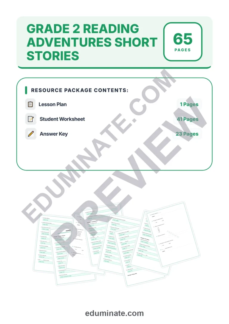 Second Grade Reading Comprehension Passages and Questions Core Reader Pack sample page 1