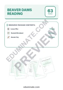 Beaver Worksheets: Reading Comprehension Passages with Answer Keys, Grades 2-6 page 1